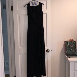Floor length black BCBG dress. Super flattering